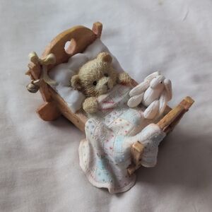 Cherished Teddies Cradled With Love Baby Figurine Vintage 1992 Bear Figure